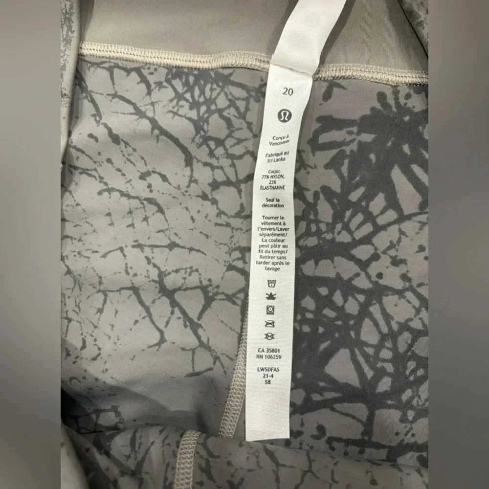 Lululemon Wunder Train HR Tight 25” Dye Size 20